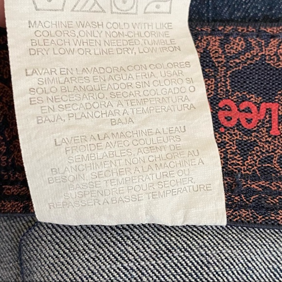 Lee Comfort Waistband Dark Wash Jean Shorts 16W - Picture 7 of 7